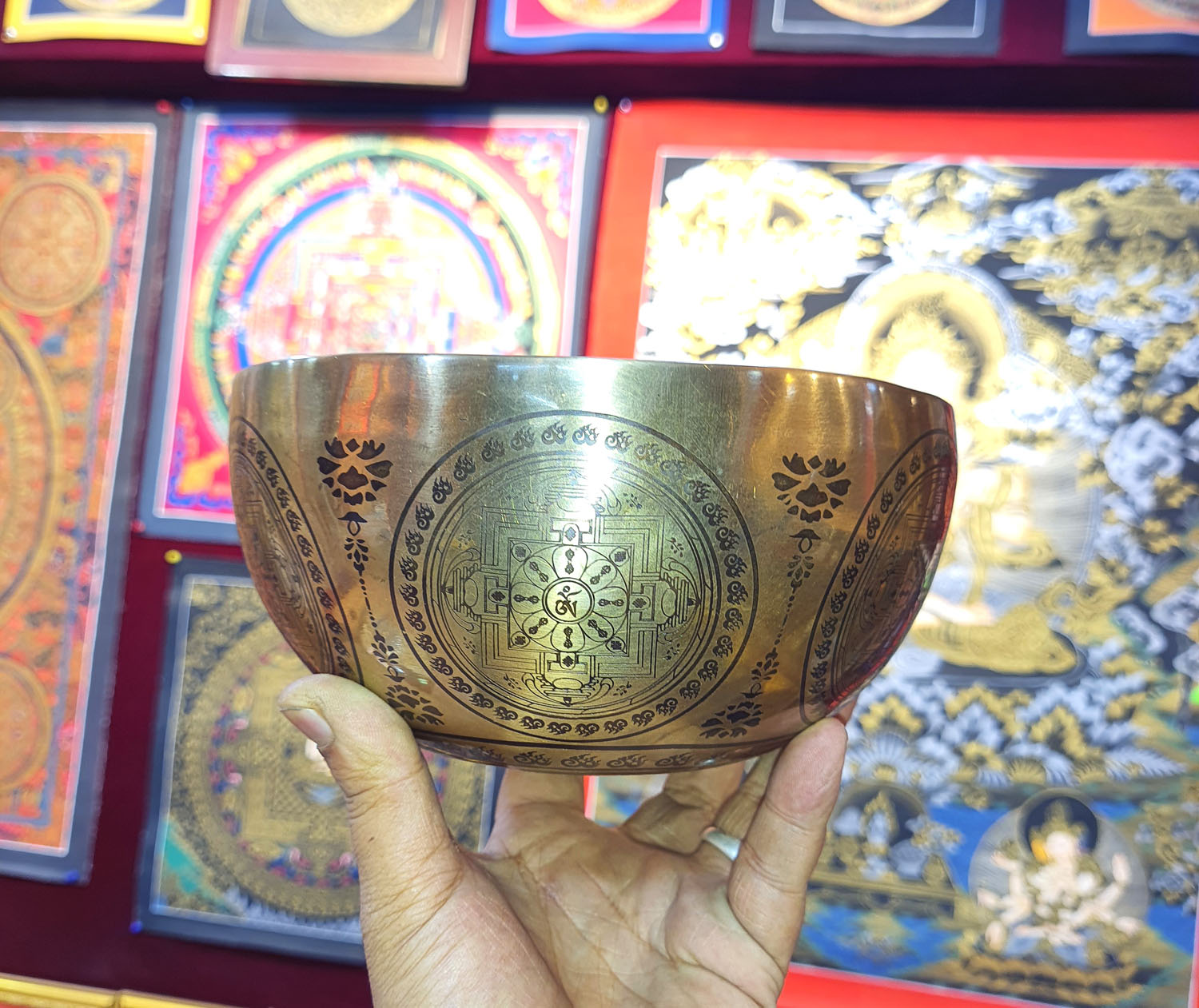 1000 arms Lokeshwor Hand- Made Singing Bowls From Nepal