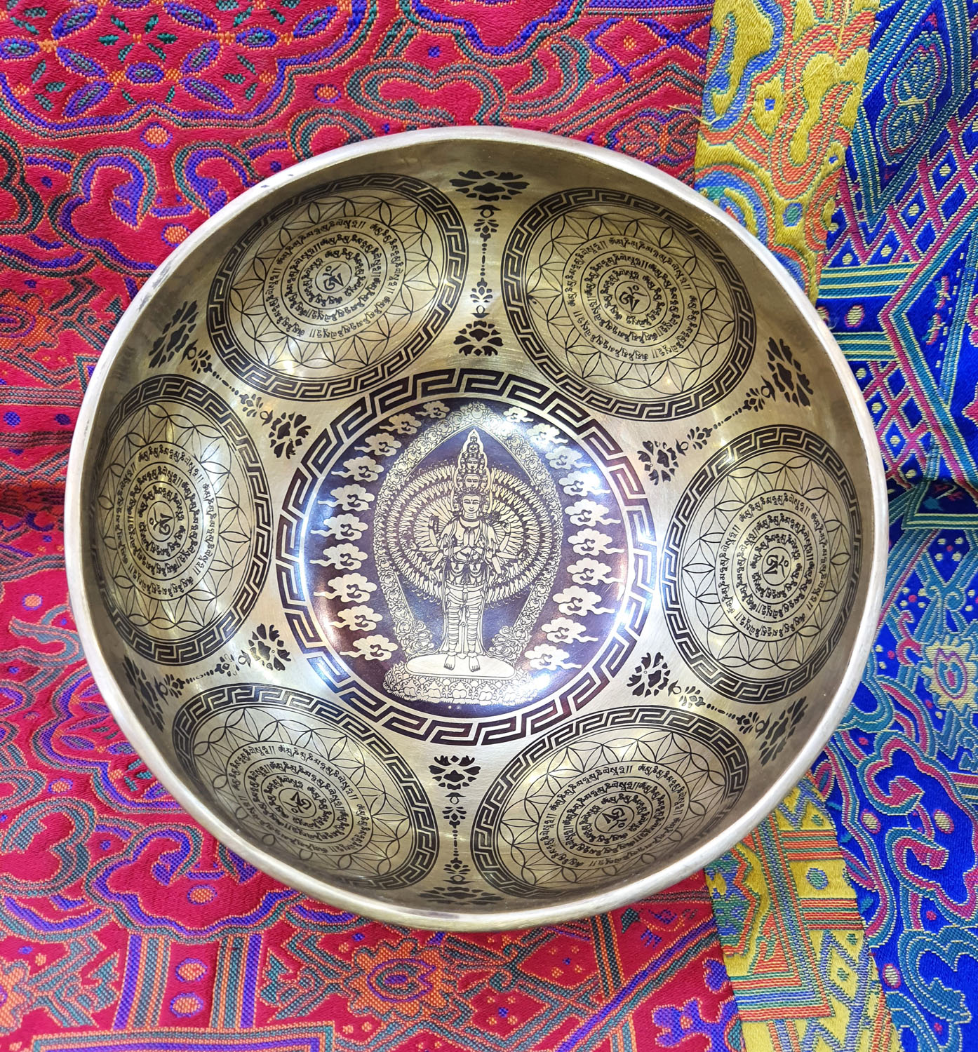 1000 arms Lokeshwor Hand- Made Singing Bowls From Nepal