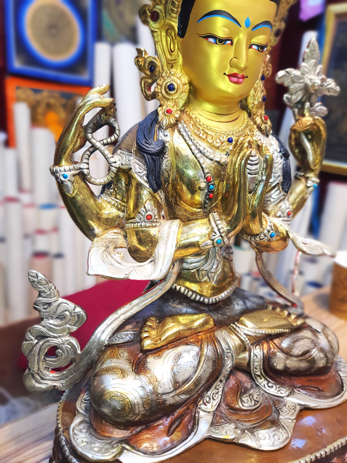 Chenrezig Statue Hand Made From Nepal