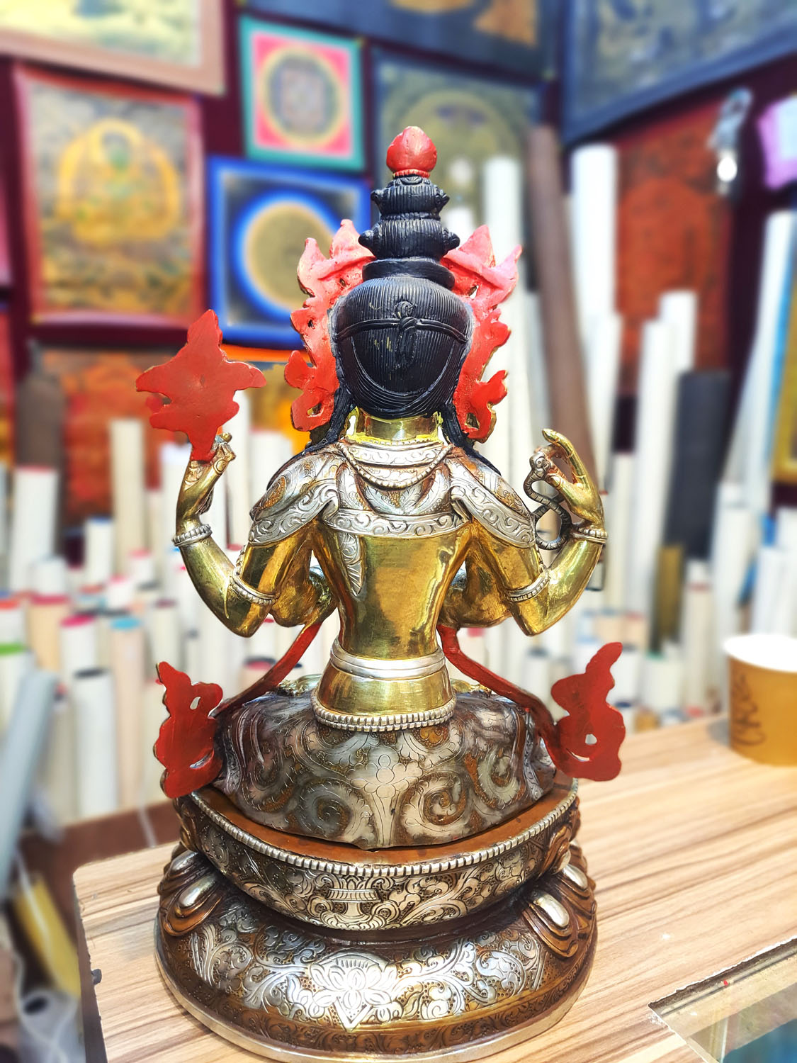 Chenrezig Statue Hand Made From Nepal