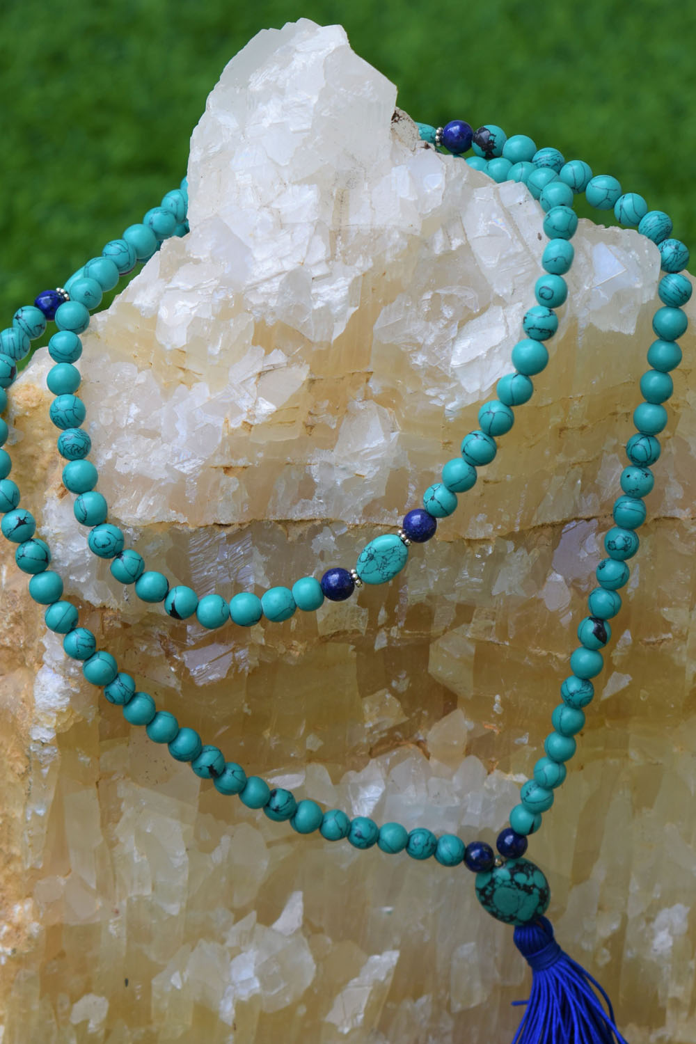 Toroquise Braclet And 108 Beads Mala