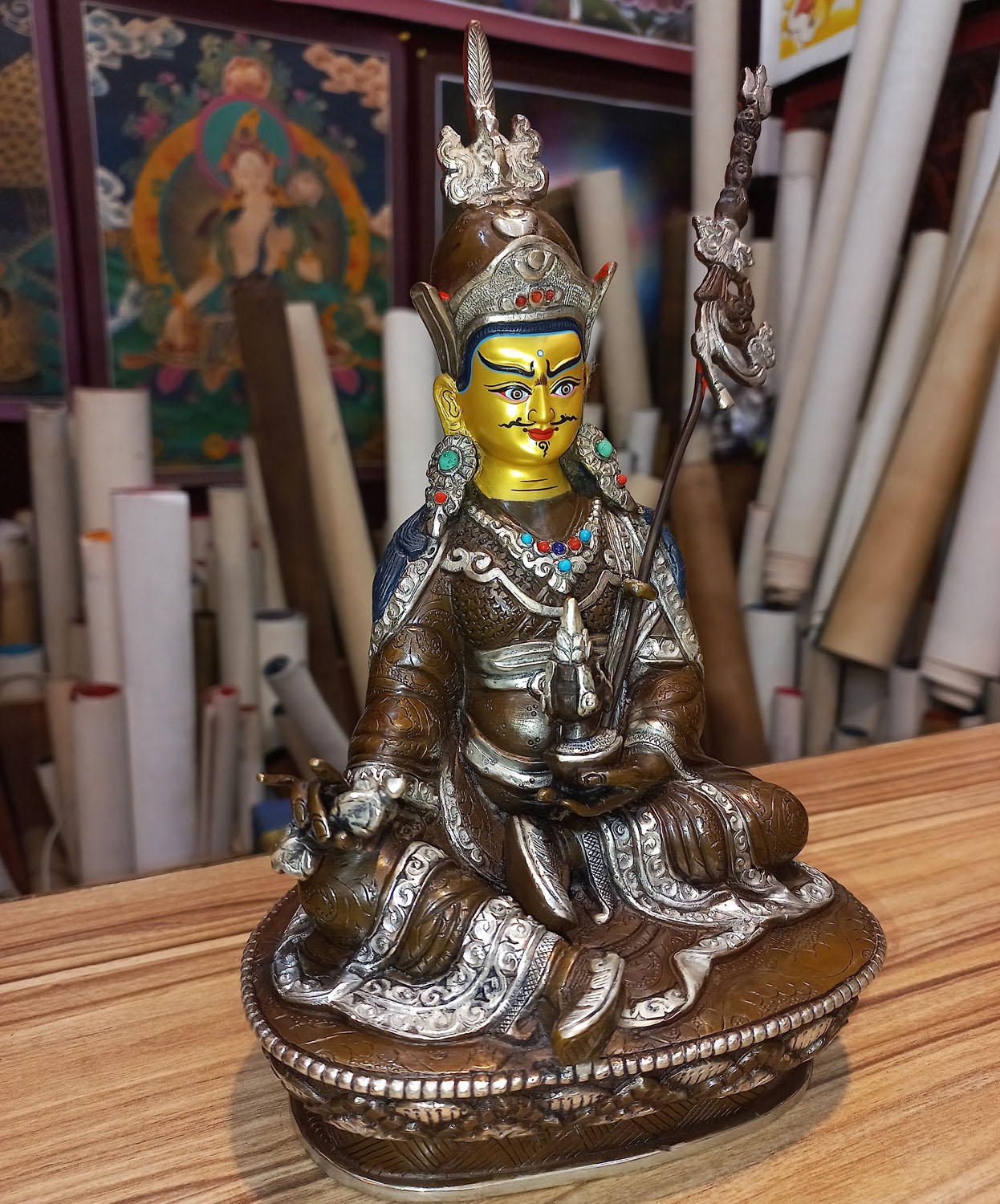 Guru Rinpoche Statue From Nepal