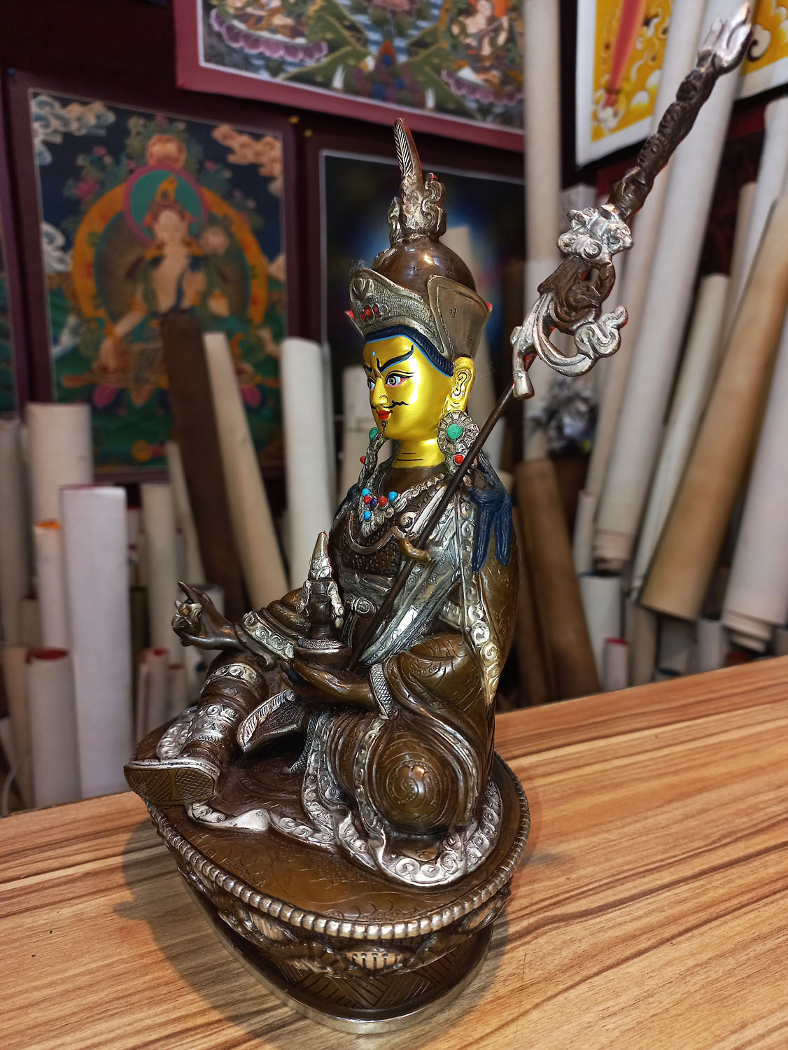 Guru Rinpoche Statue From Nepal