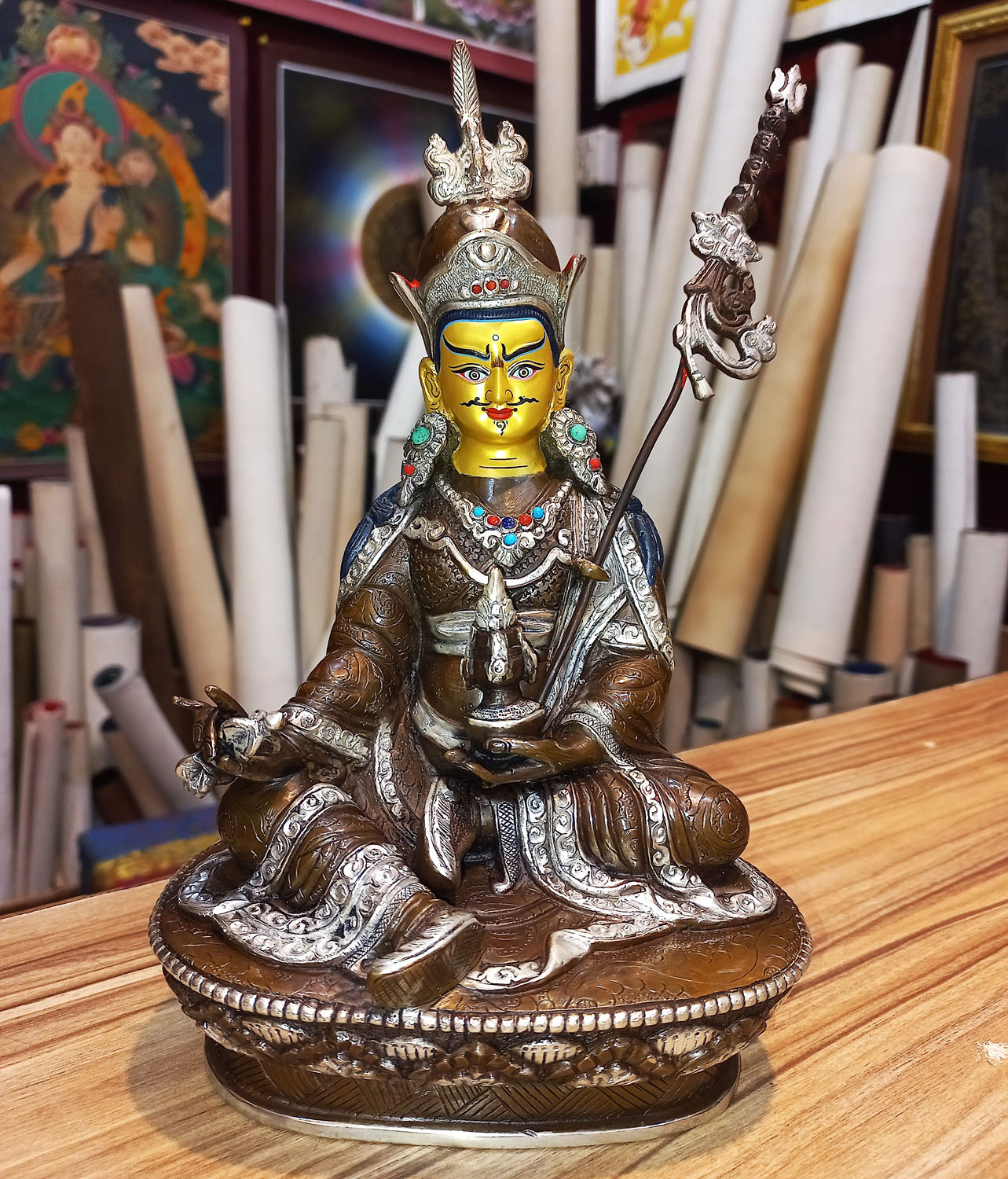 Guru Rinpoche Statue From Nepal