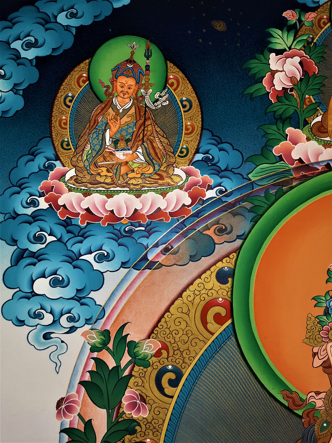 White Tara Masterpiece 24k Gold Thangka Painting