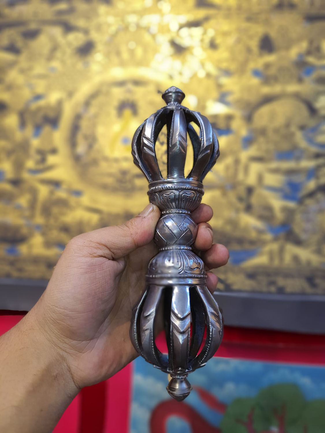 Iron Masterpiece Vajra Hand-Made From Nepal