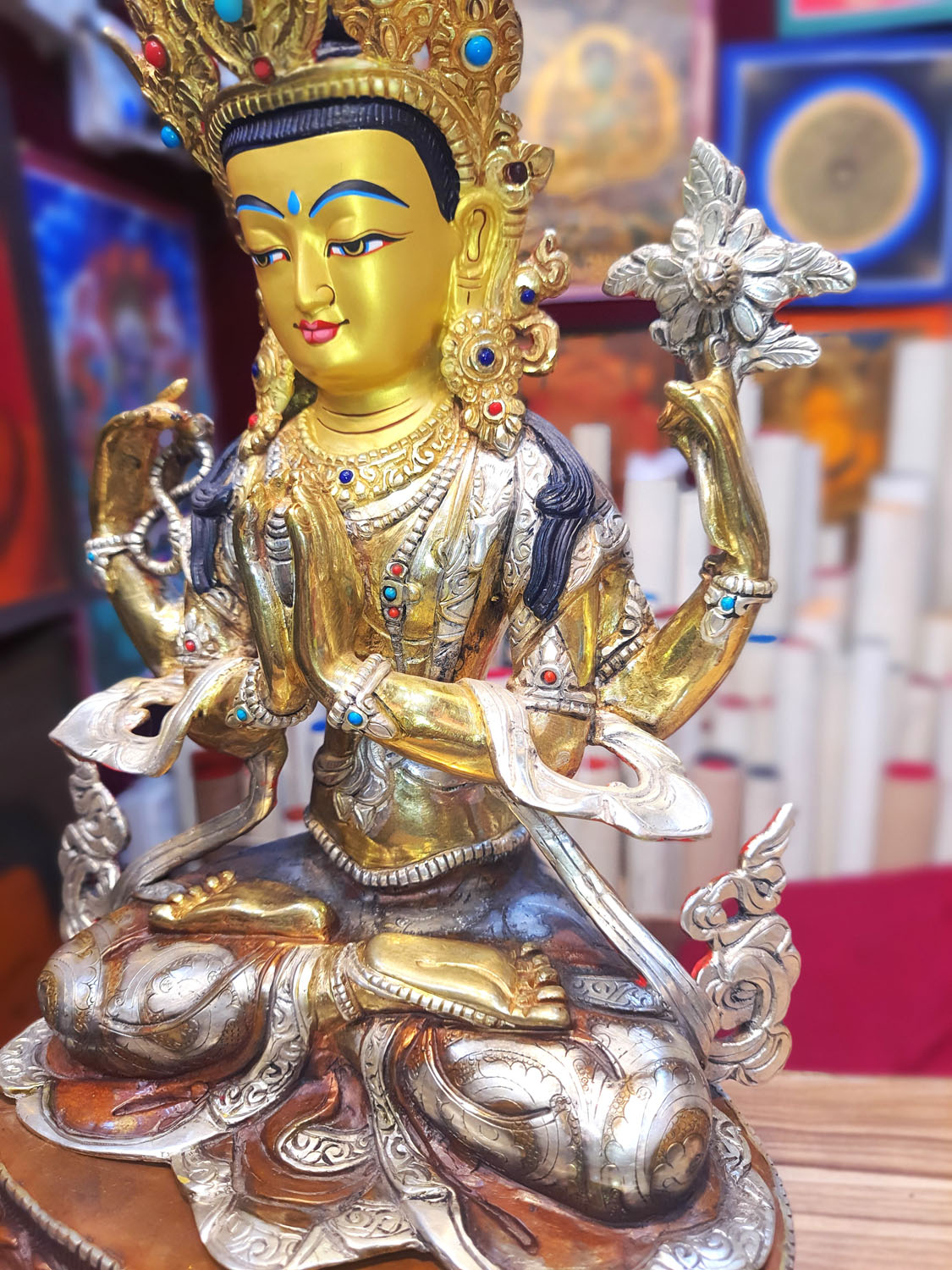 Chenrezig Statue Hand Made From Nepal