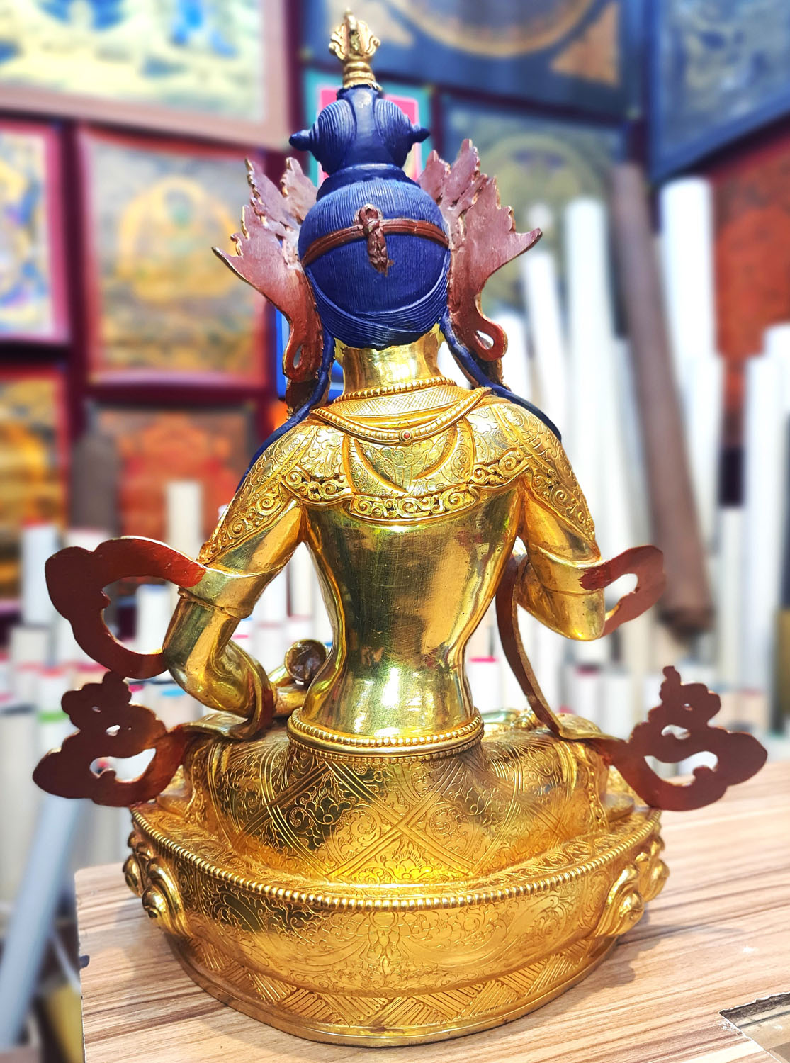 Original Vajrasattva Hand-Made Statue From Nepal