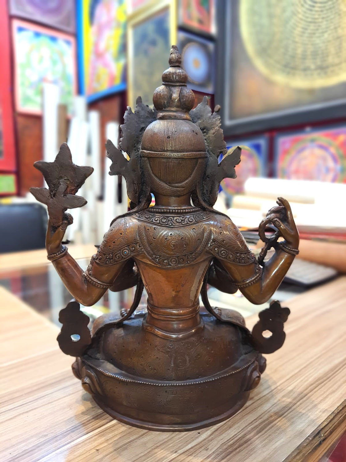 Chenrezig, Compassion Buddha Statue Hand Made From Nepal