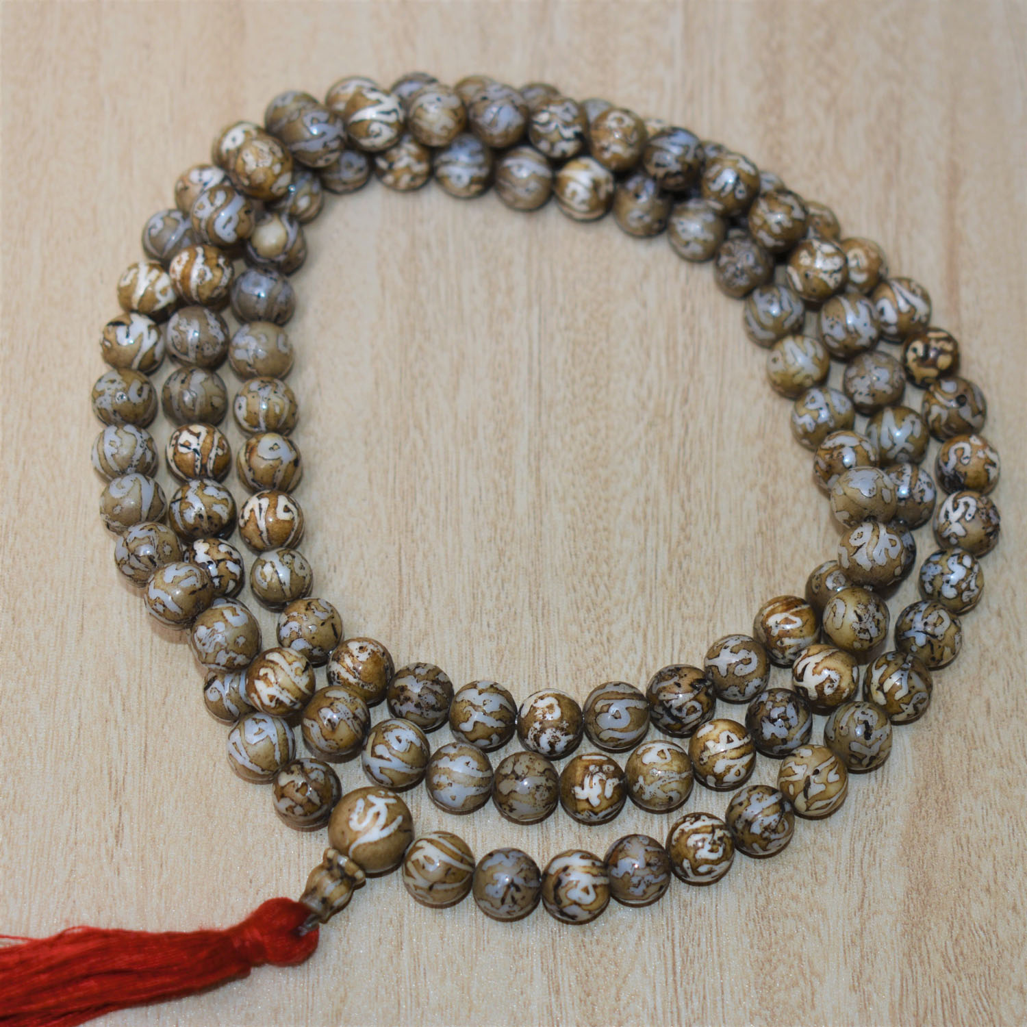 Conshell, Sankha 108 Beads From Nepal Pair of 2