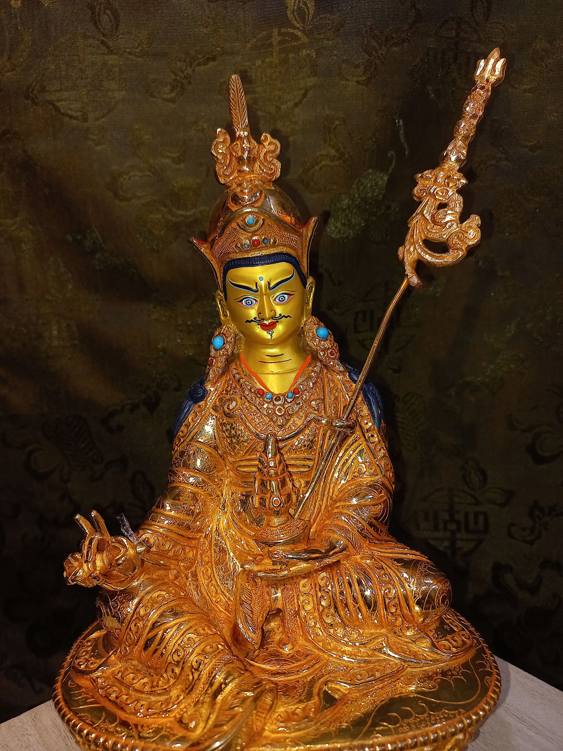 Guru Rinpoche Statue From Nepal