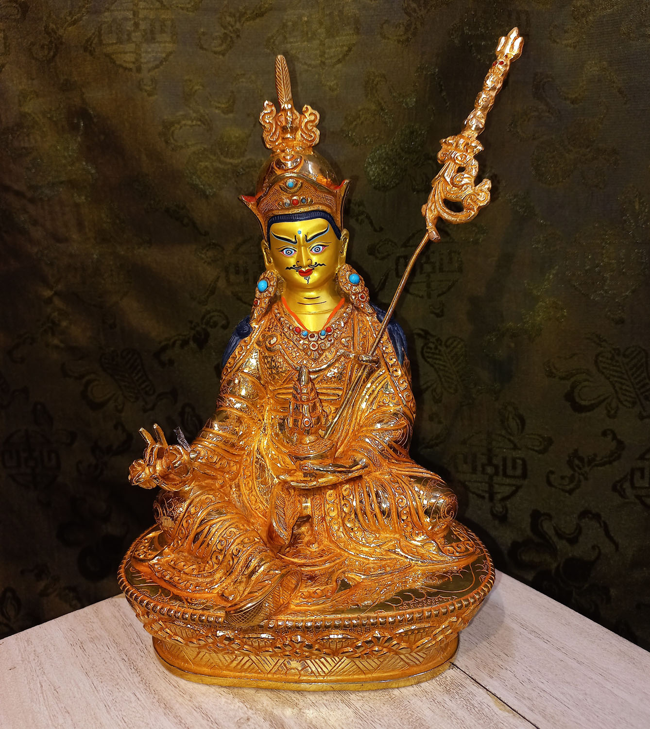 Guru Rinpoche Statue From Nepal