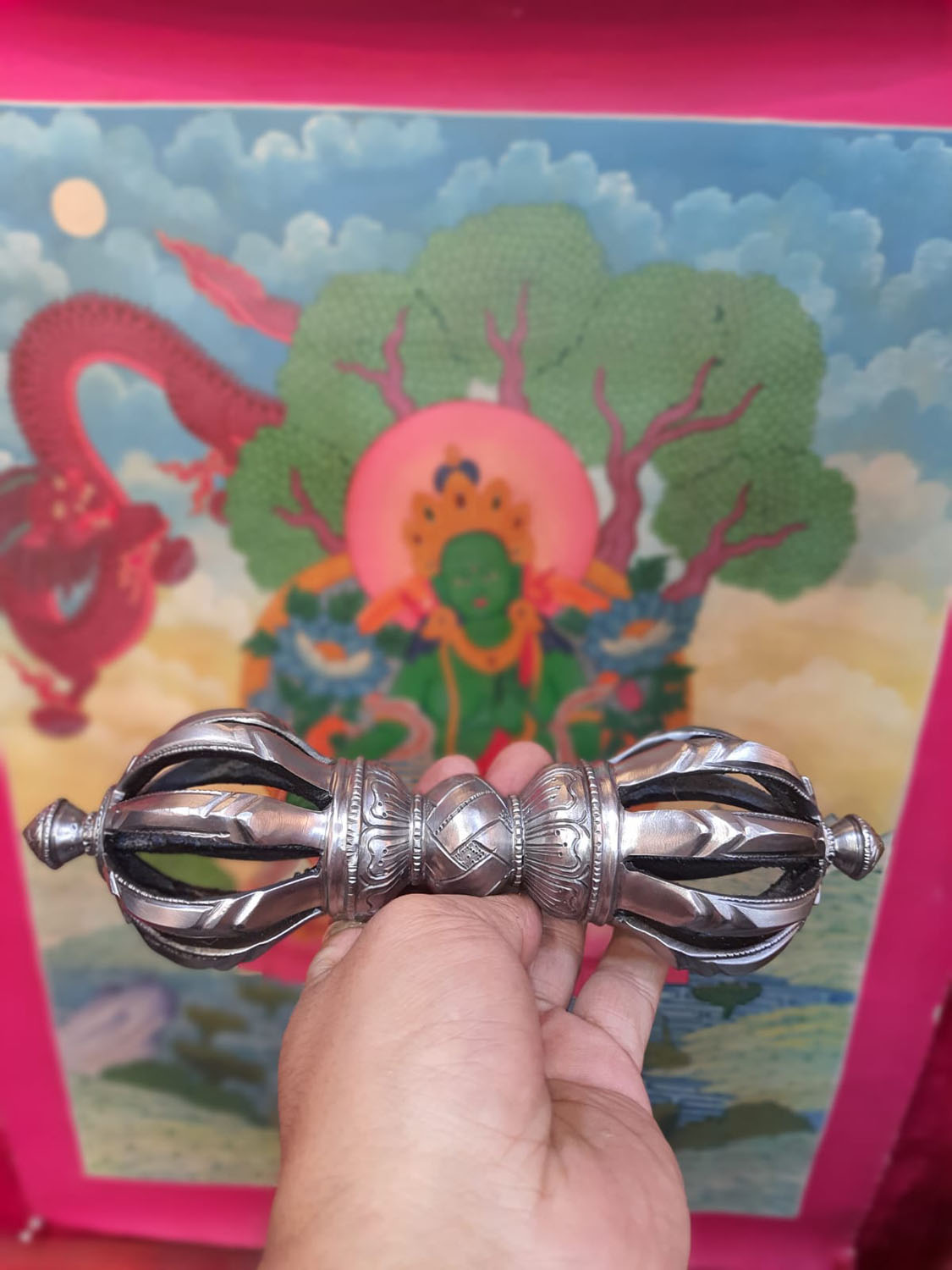 Iron Masterpiece Vajra Hand-Made From Nepal